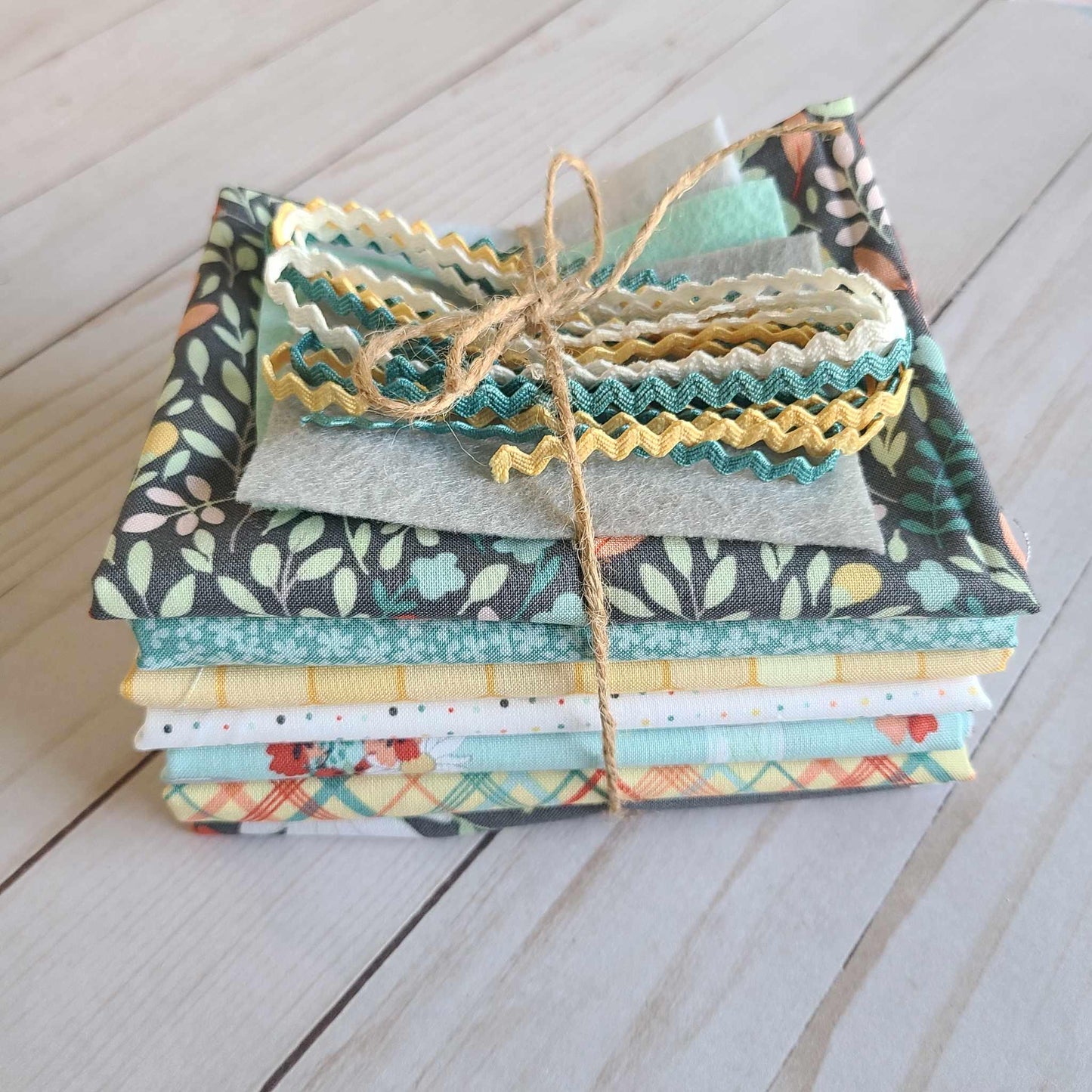 Summer Cross Stitch Finishing Bundle Riley Blake Sunshine and Sweet Tea by Amanda Castor of Material Girl