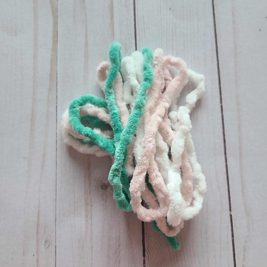 Lady Dot Creates Chenille variety Pack Snow, Ballerina, Lush Lawn