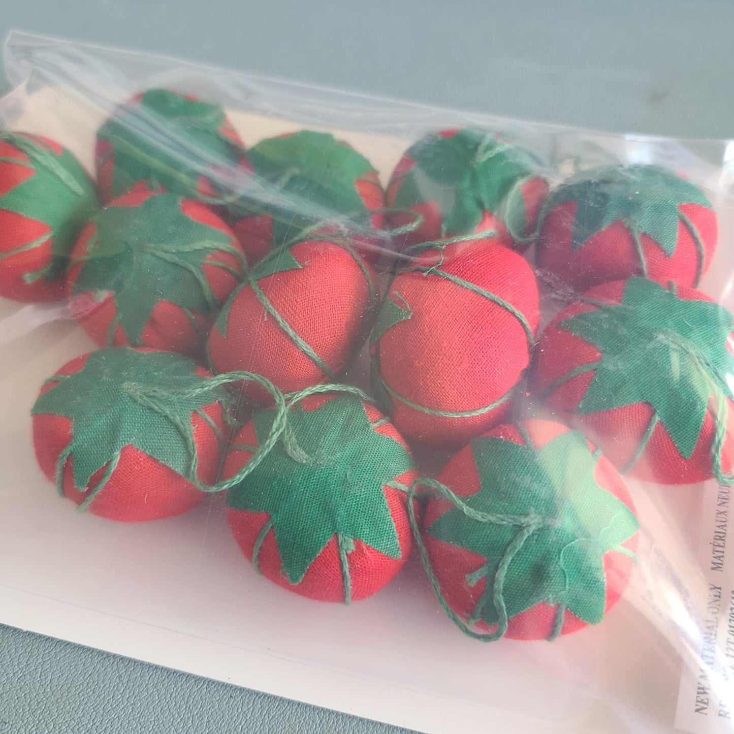 Tomato Pin Cushion Cherry Tomato Size, retreat gift