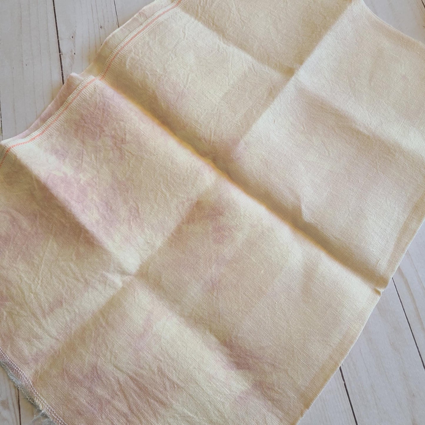 Fox and Rabbit Hand Dyed linen Inca 40 count linen Fat Quarter