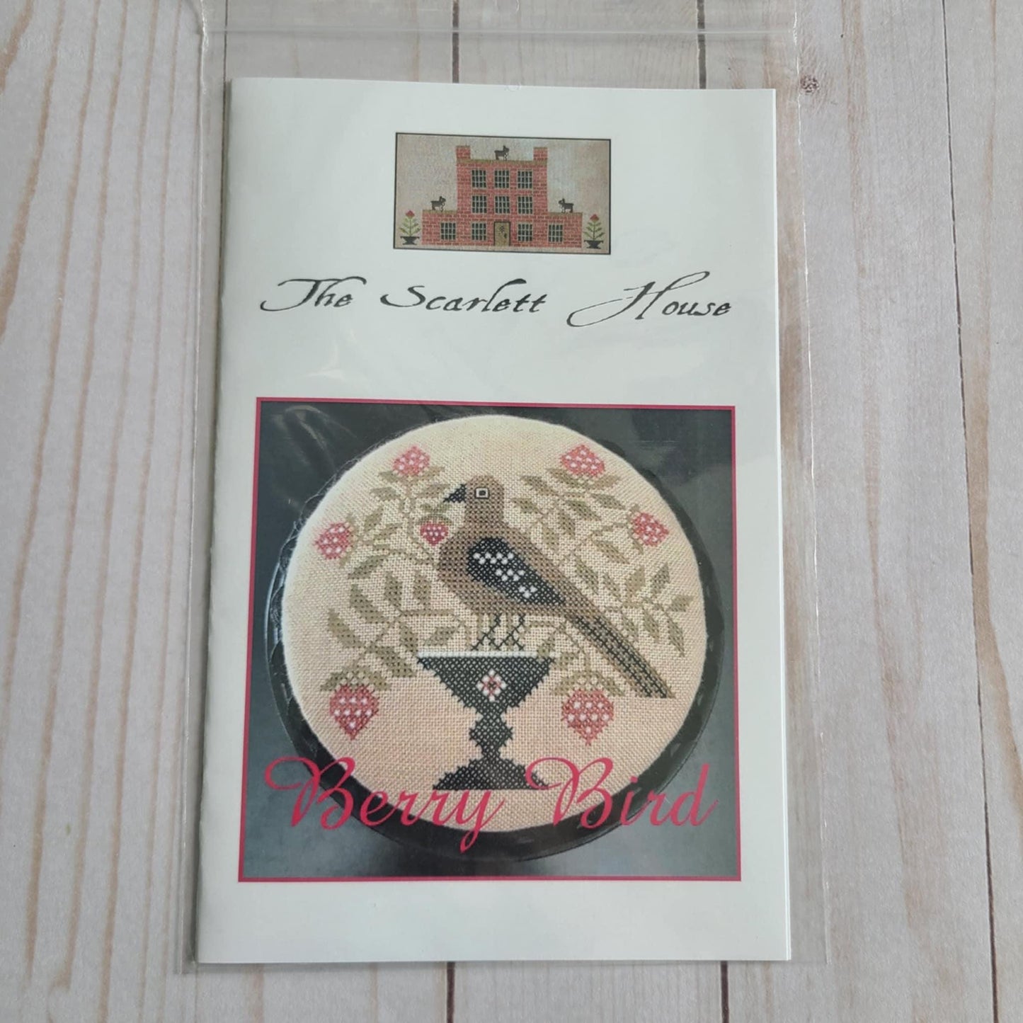 Berry Bird cross stitch pattern by The Scarlett House