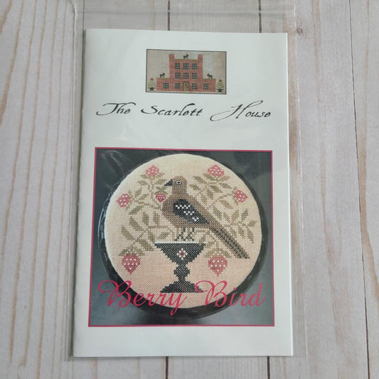 Berry Bird cross stitch pattern by The Scarlett House