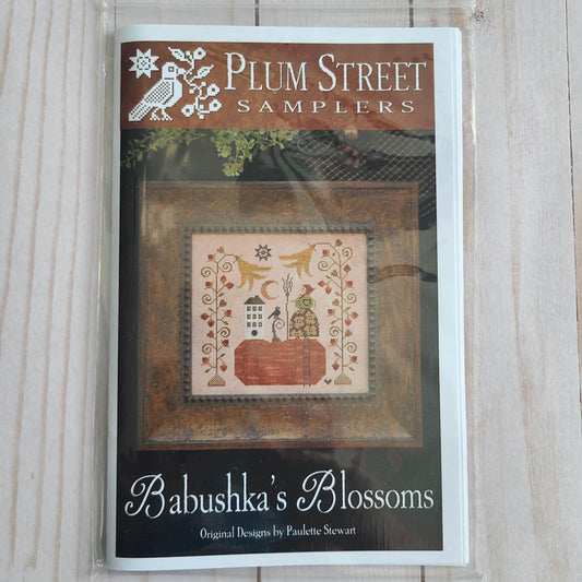 Babushka's Blossoms Cross stitch chart from Plum Street Samplers