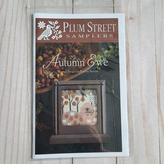 Autumn Ewe Cross stitch chart from Plum Street Samplers
