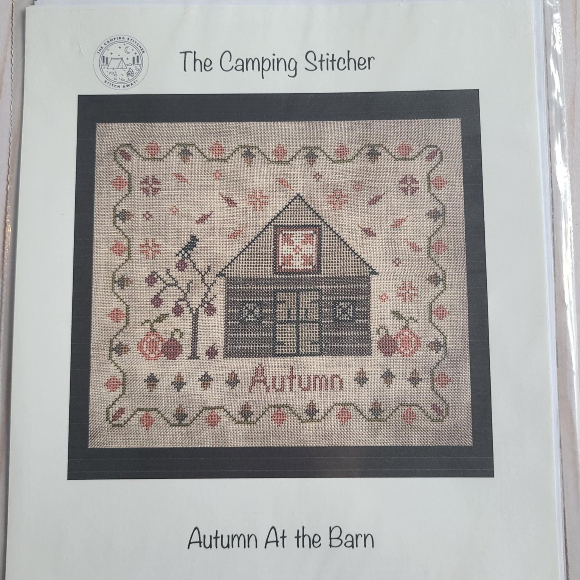 Autumn at The Barn Cross Stitch Chart – Fall Design by The Camping Stitcher