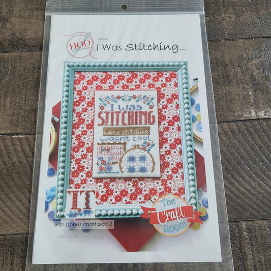 I was Stitching Cross stitch chart from Hands on Design