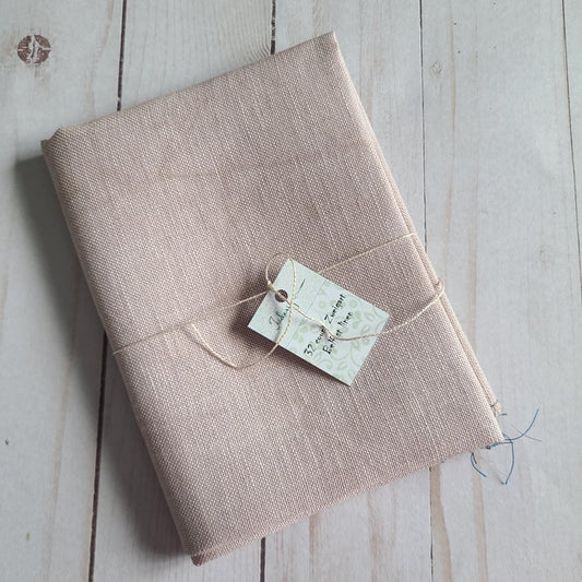 32 Count Light Nougat Hand Dyed Linen by xJuDesign