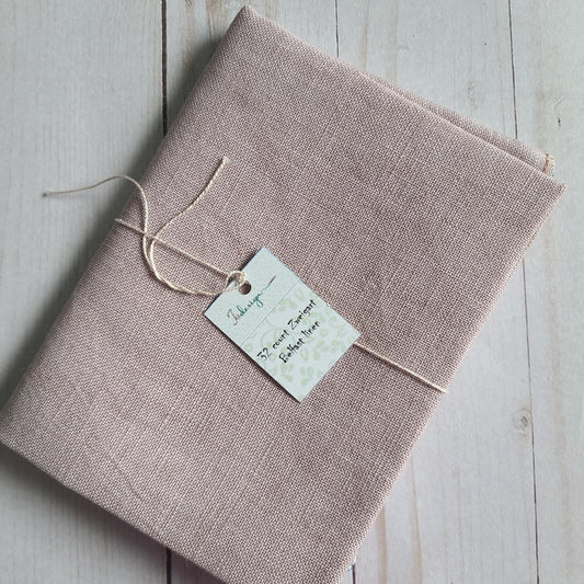 32 Count Seashell Hand Dyed Linen by xJuDesign