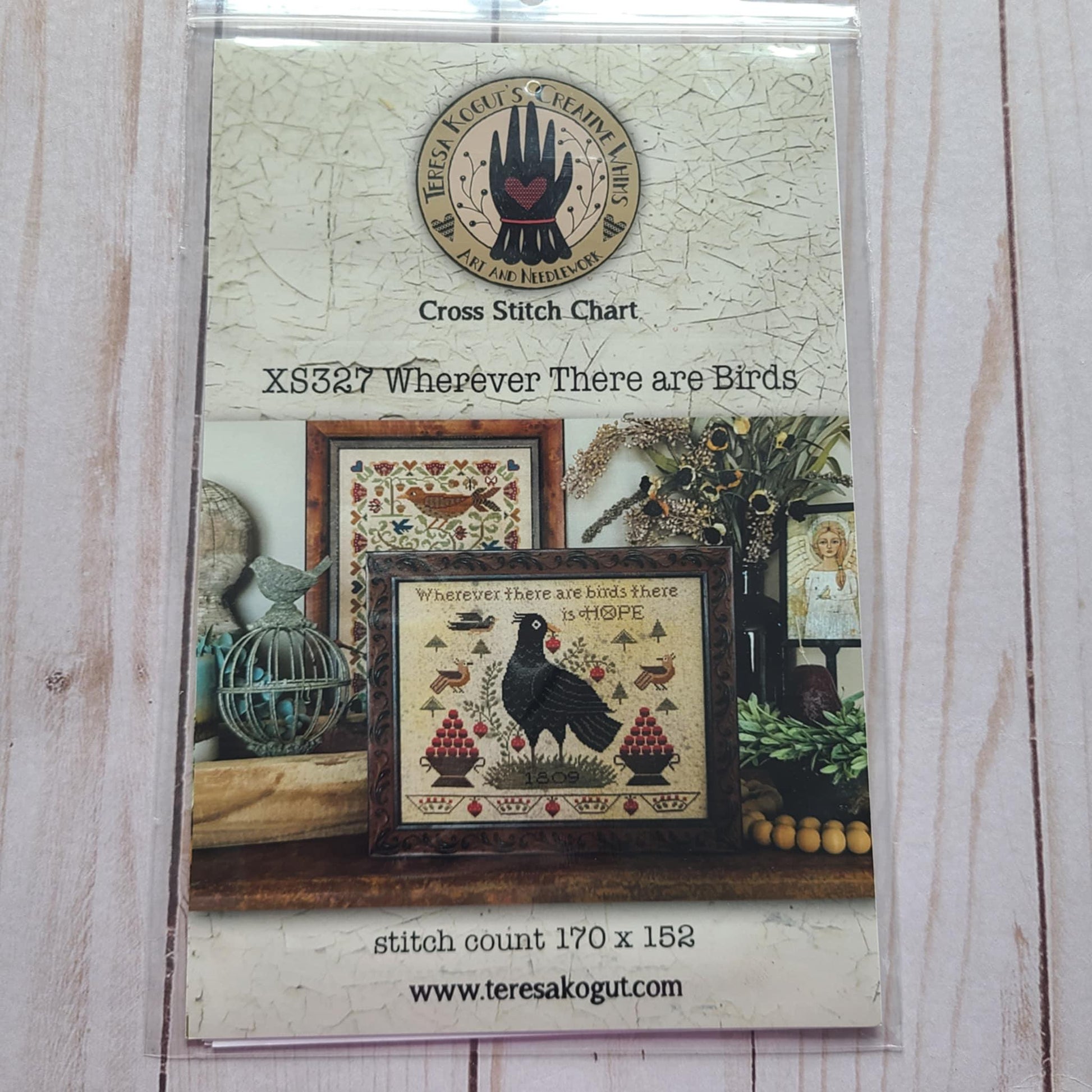 Wherever There Are Birds Cross Stitch Pattern by Teresa Kogut