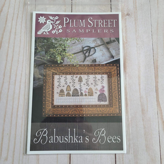 Babushka's Bees Cross stitch chart from Plum Street Samplers