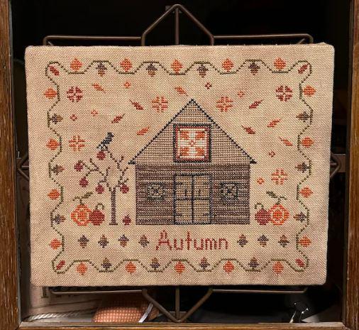 Autumn at The Barn Cross Stitch Chart – Fall Design by The Camping Stitcher
