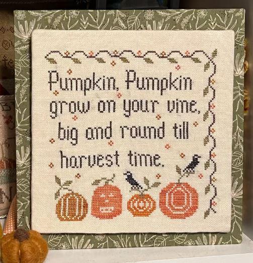 Pumpkin, Pumpkin Cross Stitch Chart Autumn Mini Sampler by The Camping Stitcher