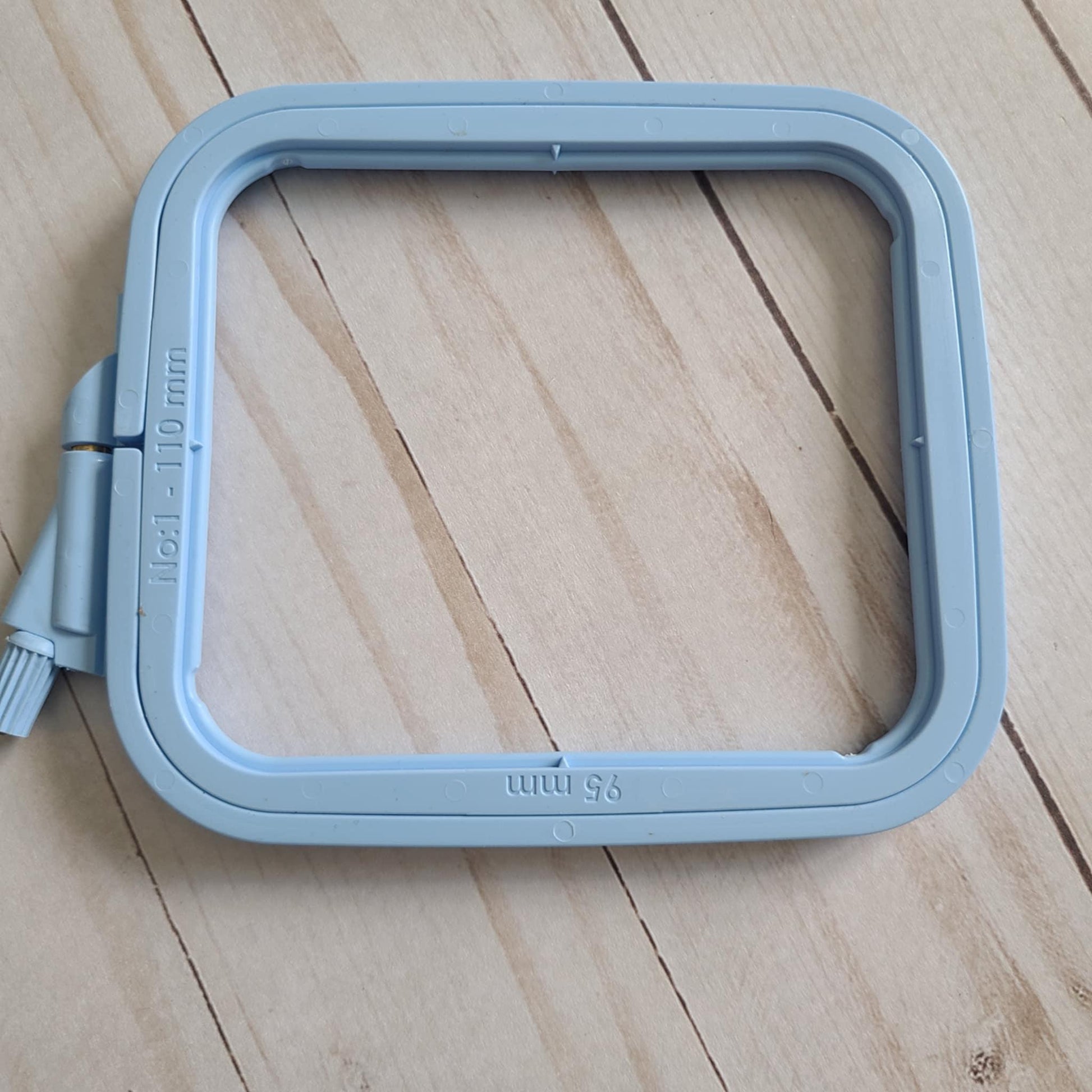 Nurge Square Plastic Hoops 110mm X 95mm (4.3" 3.75") Pastel Blue