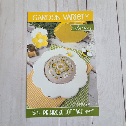 Garden Variety: Lemons Cross Stitch by Lindsey Weight of Primrose Cottage - Paper Patter