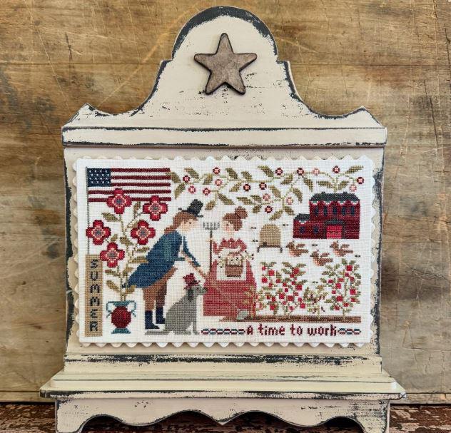 A Time To Work Cross Stitch Pattern by Teresa Kogut