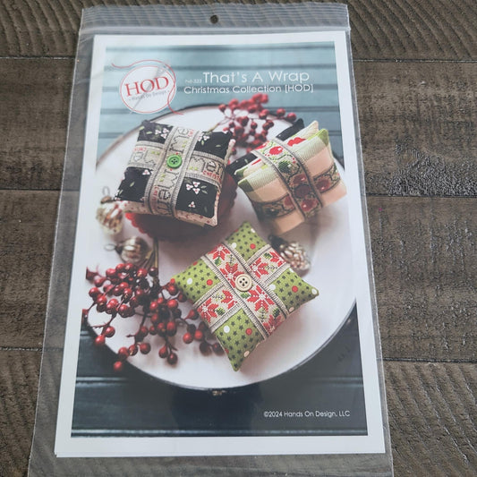 That's A Wrap Christmas Cross stitch chart from Hands on Design