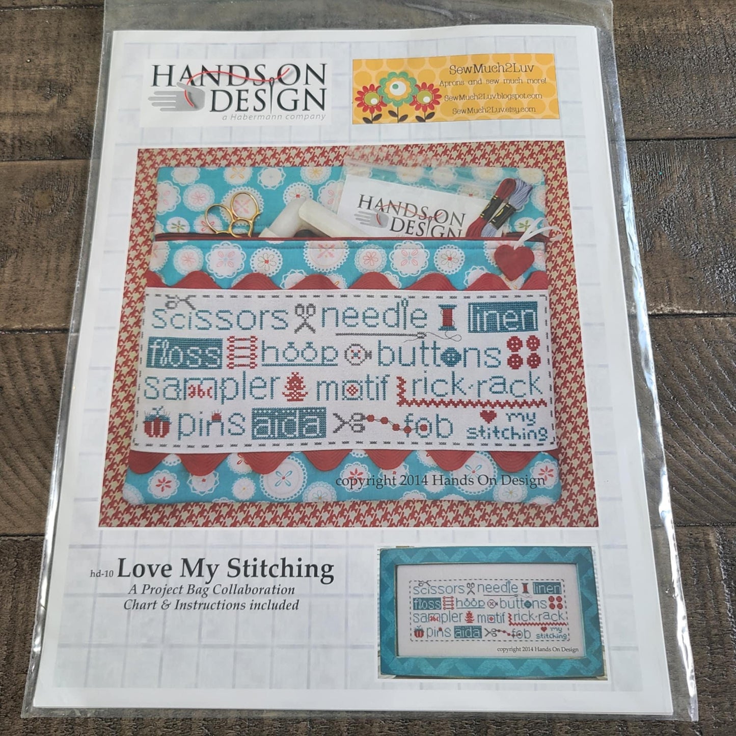 Love My Stitching Cross stitch chart from Hands on Design