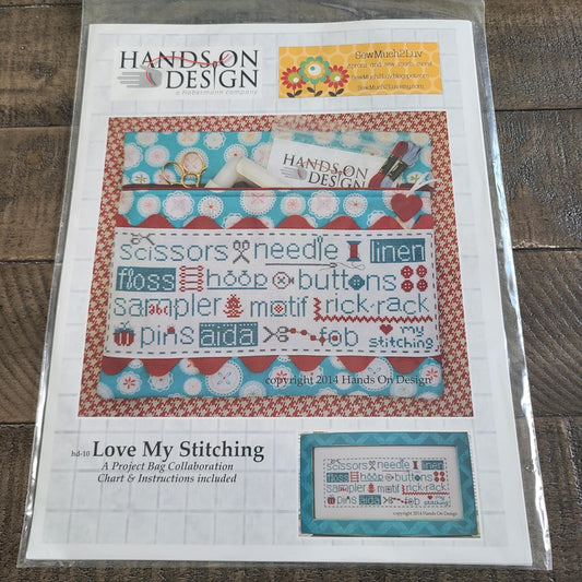 Love My Stitching Cross stitch chart from Hands on Design