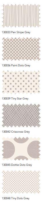 Tilda Basic Classics FQB 6 Fabrics, Grey
