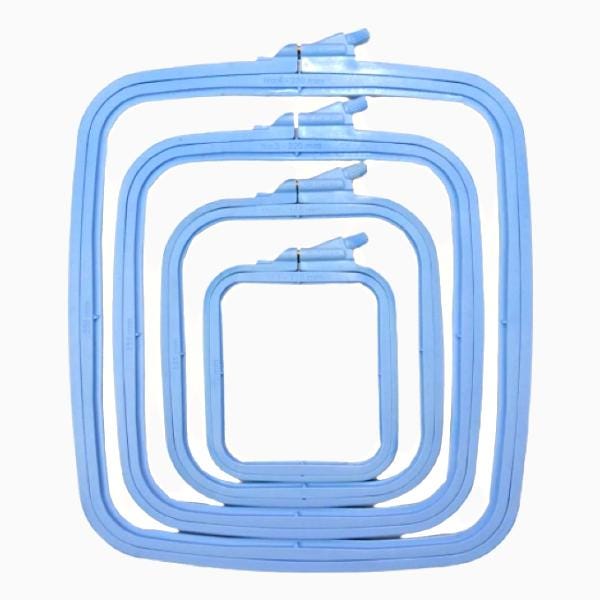 Nurge Square Plastic Hoops 145 X 165mm (5.7" X 6 1/2") Pastel Blue