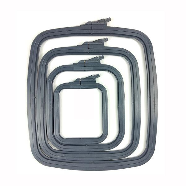 Nurge Square Plastic Hoops 110mm X 95mm (4.3" 3.75") Grey