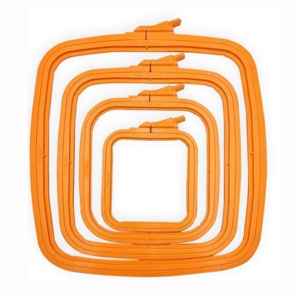 Nurge Square Plastic Hoops 145 X 165mm (5.7" X 6 1/2") Orange