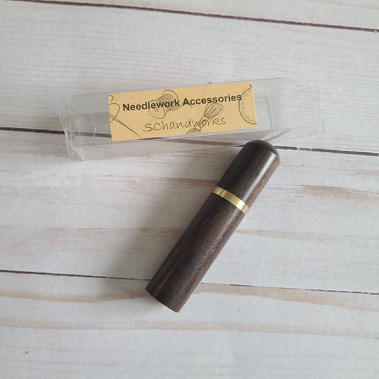 Wooden Needle box, Needle Holder, Needle case, embroidery, sewing, cross stitch needle tube