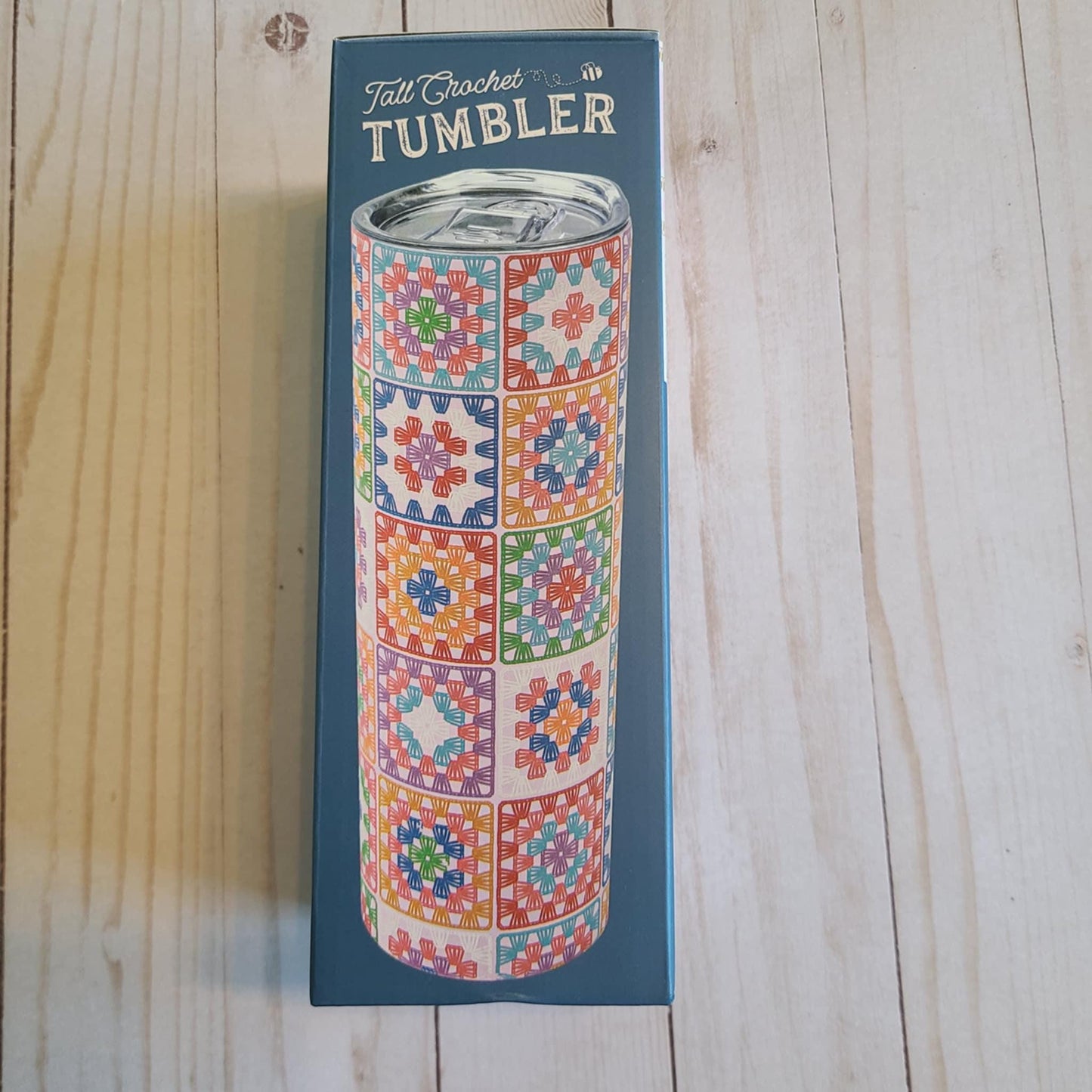 20oz Tall Crochet Insulated Tumbler Lori Holt of Bee in my Bonnet