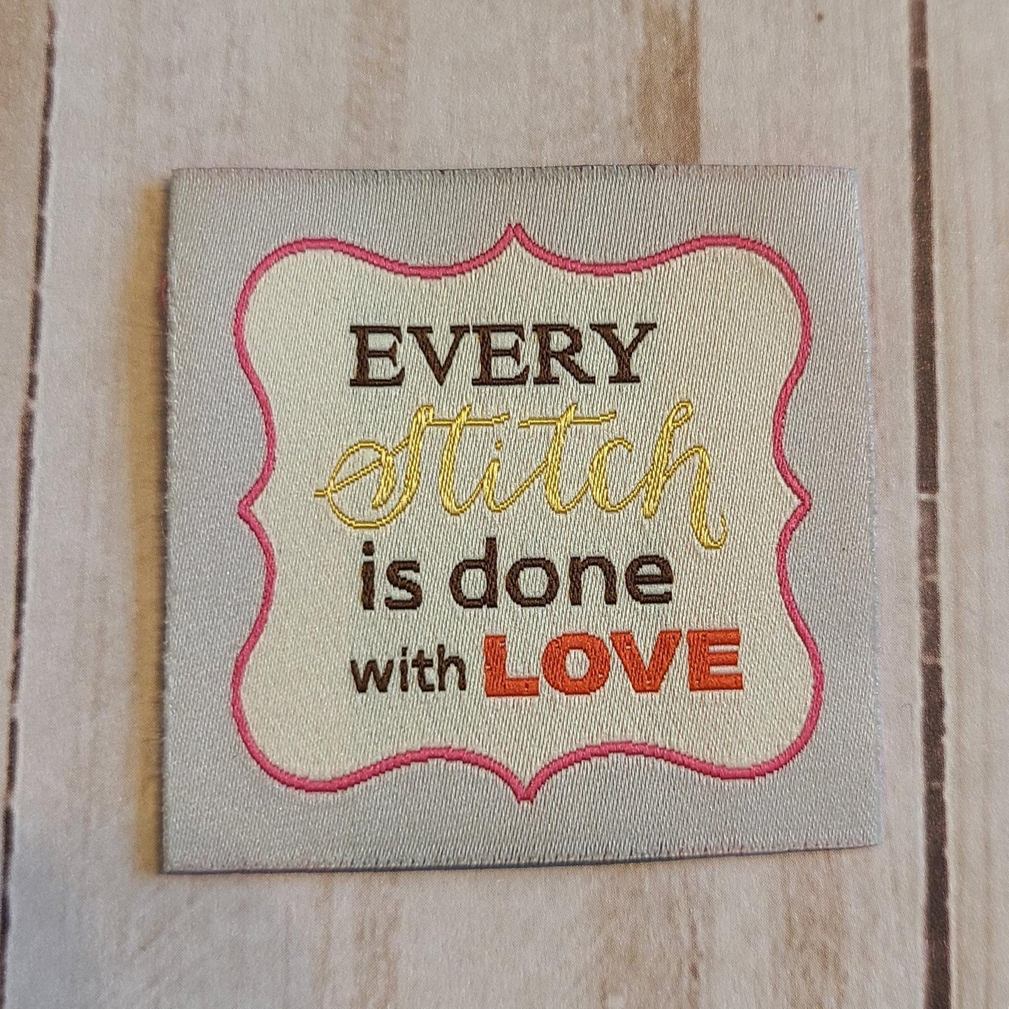 Every Stitch Premium Woven Sew-In Labels – Minki Kim