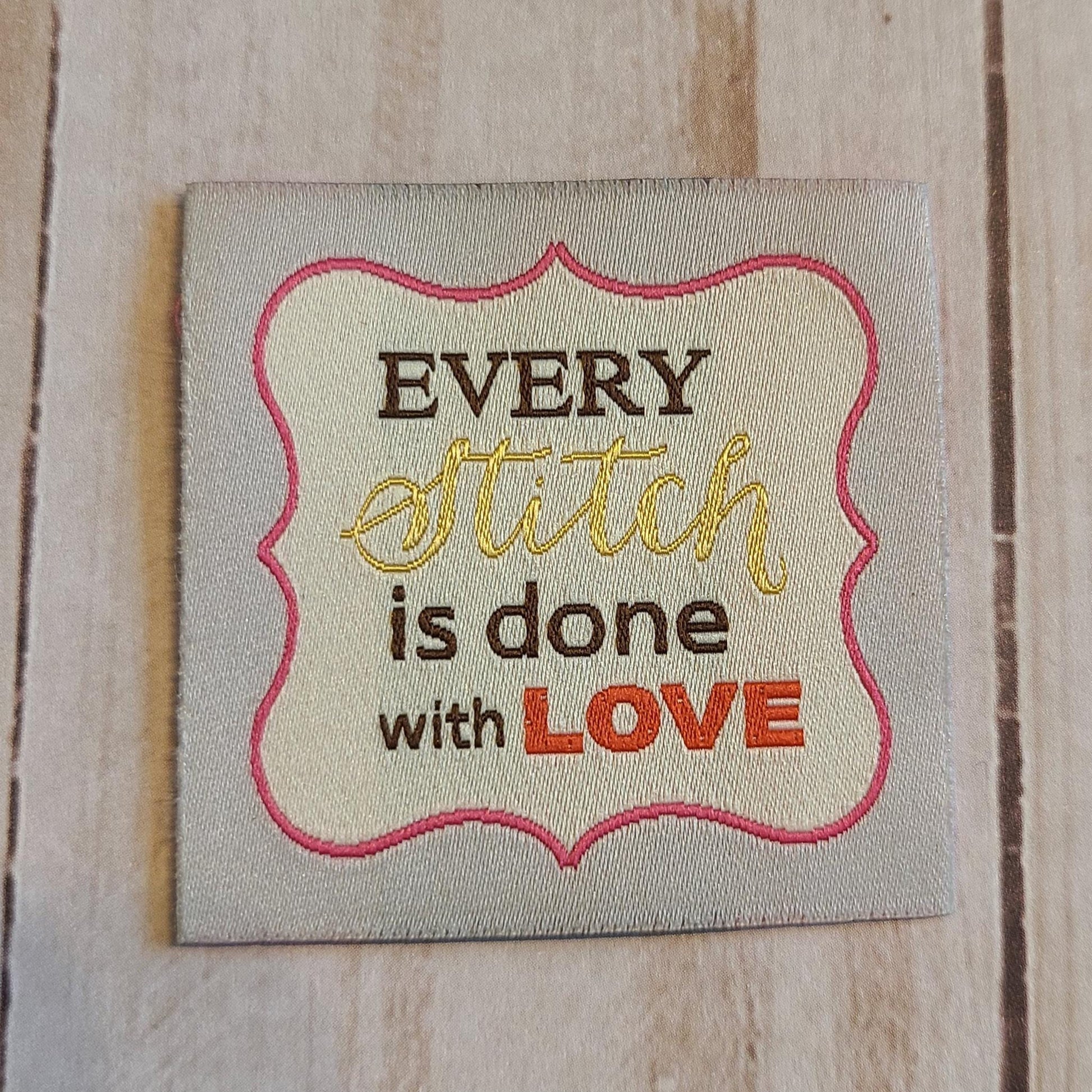 Every Stitch Premium Woven Sew-In Labels – Minki Kim