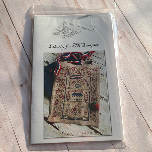Liberty For All Sampler Patriotic Cross Stitch Pattern from Stacy Nash Designs