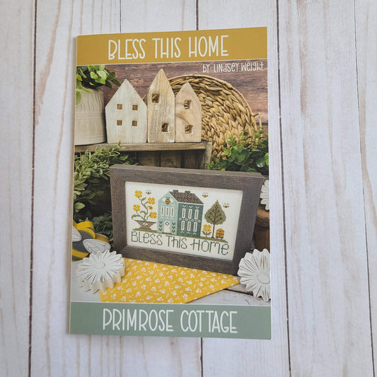 Bless This Home Cross Stitch by Lindsey Weight of Primrose Cottage - Paper Pattern