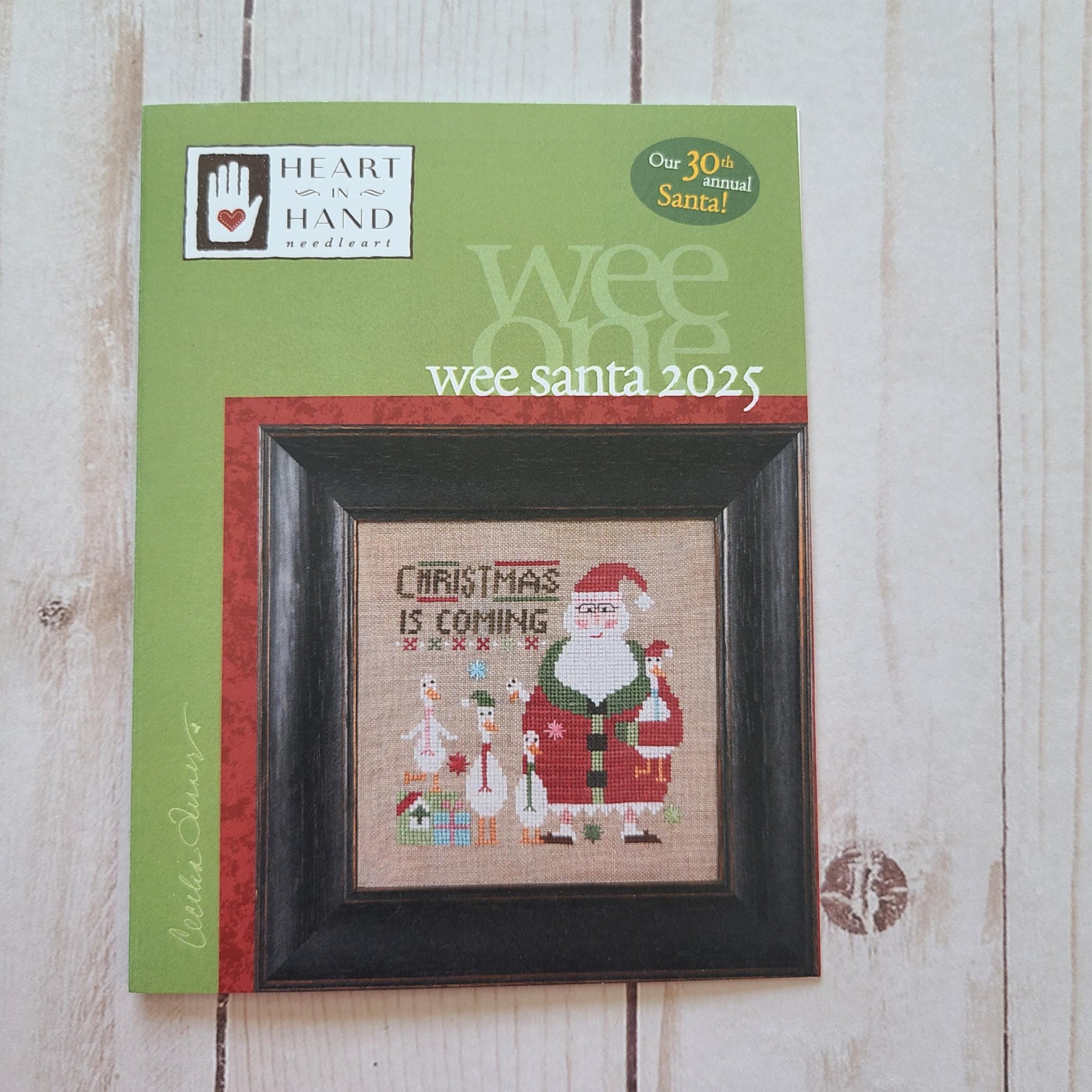 Wee Santa 2025 by Heart in Hand needleart - Paper Pattern
