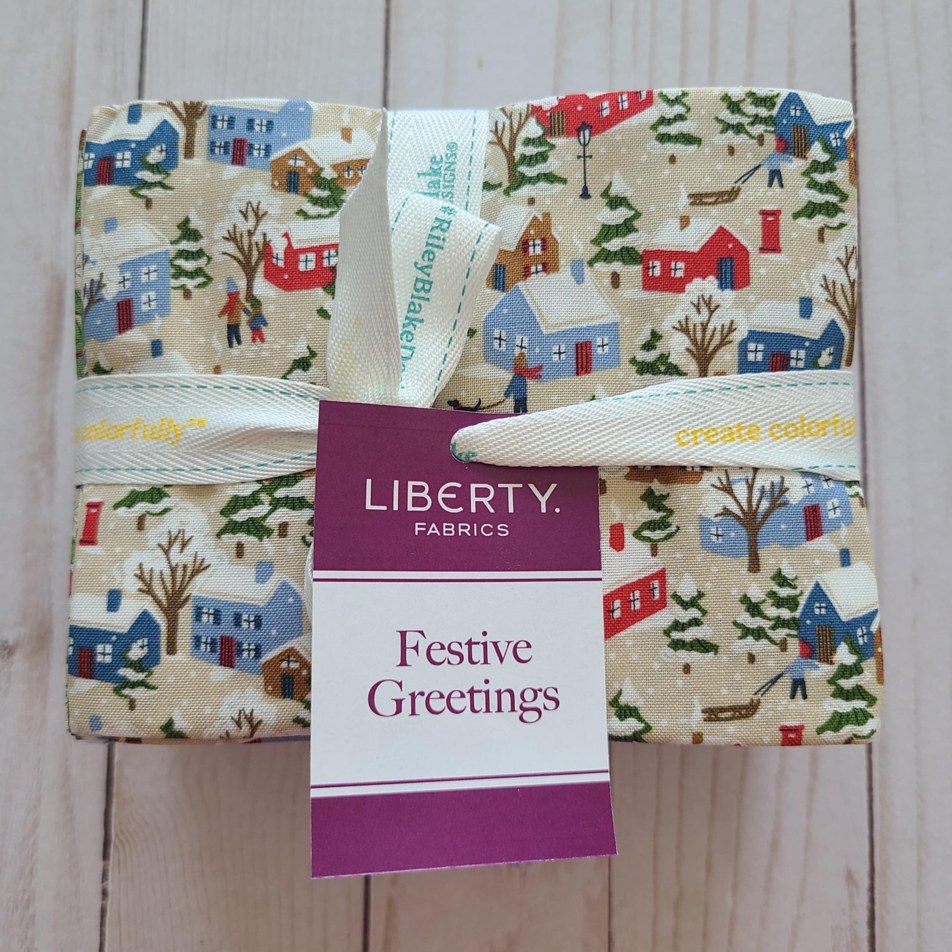Festive Greetings by Liberty Fabrics Fat Quarter Bundle 15 18x21 pieces