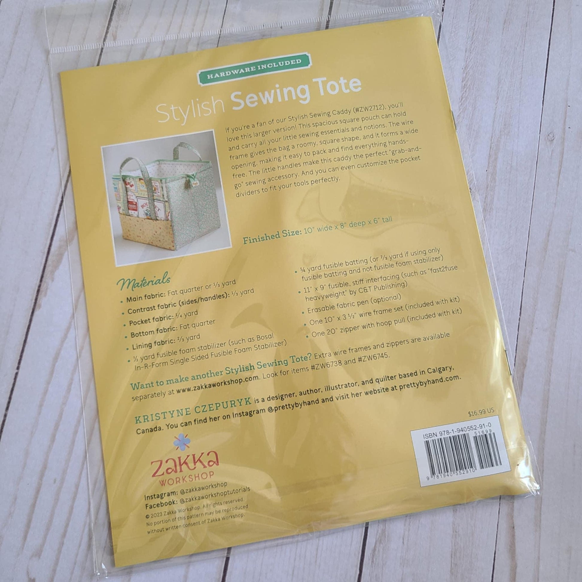 Stylish Sewing Tote Kit Zakka Workshop#1