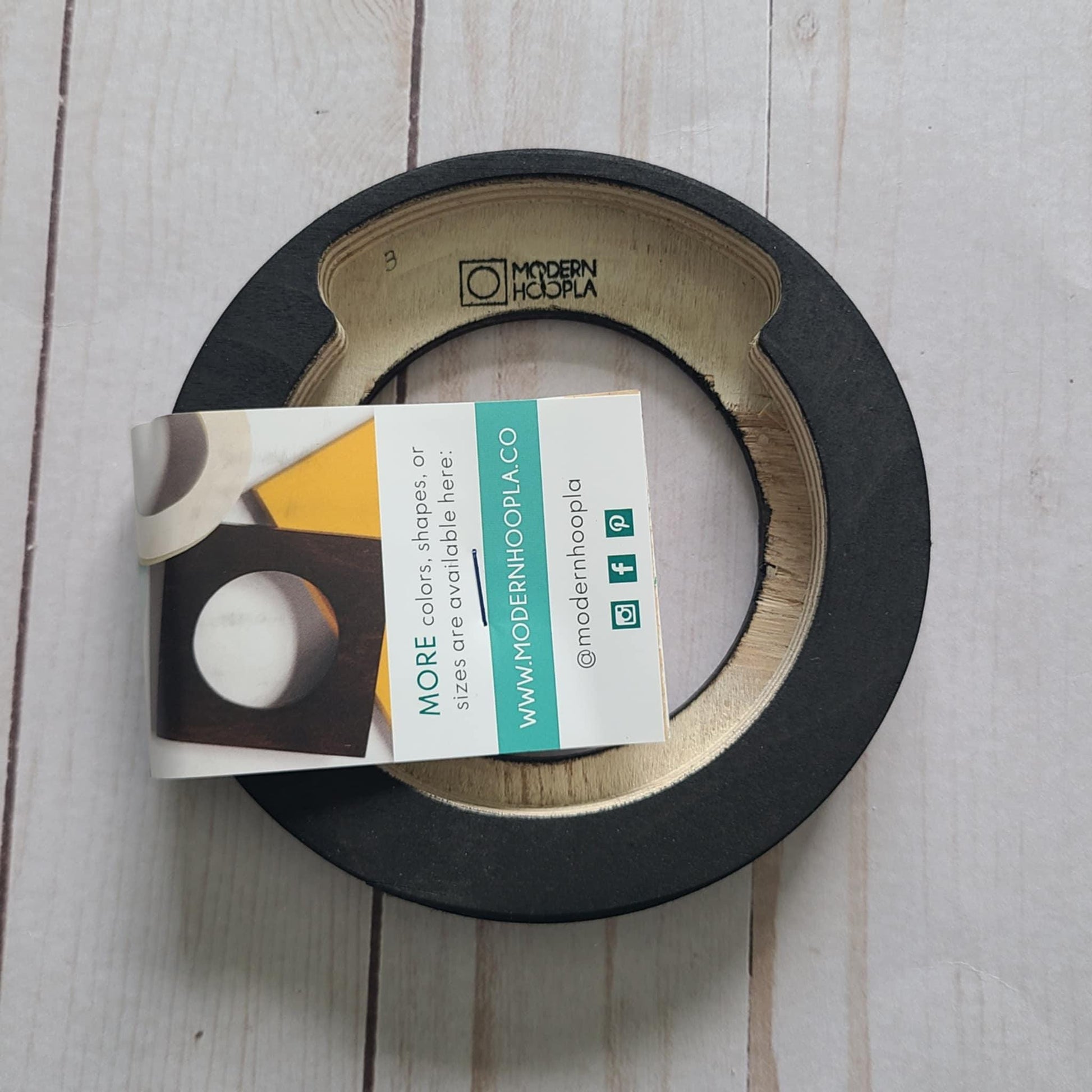 Modern Embroidery Hoop Frame For 3" Hoops Black