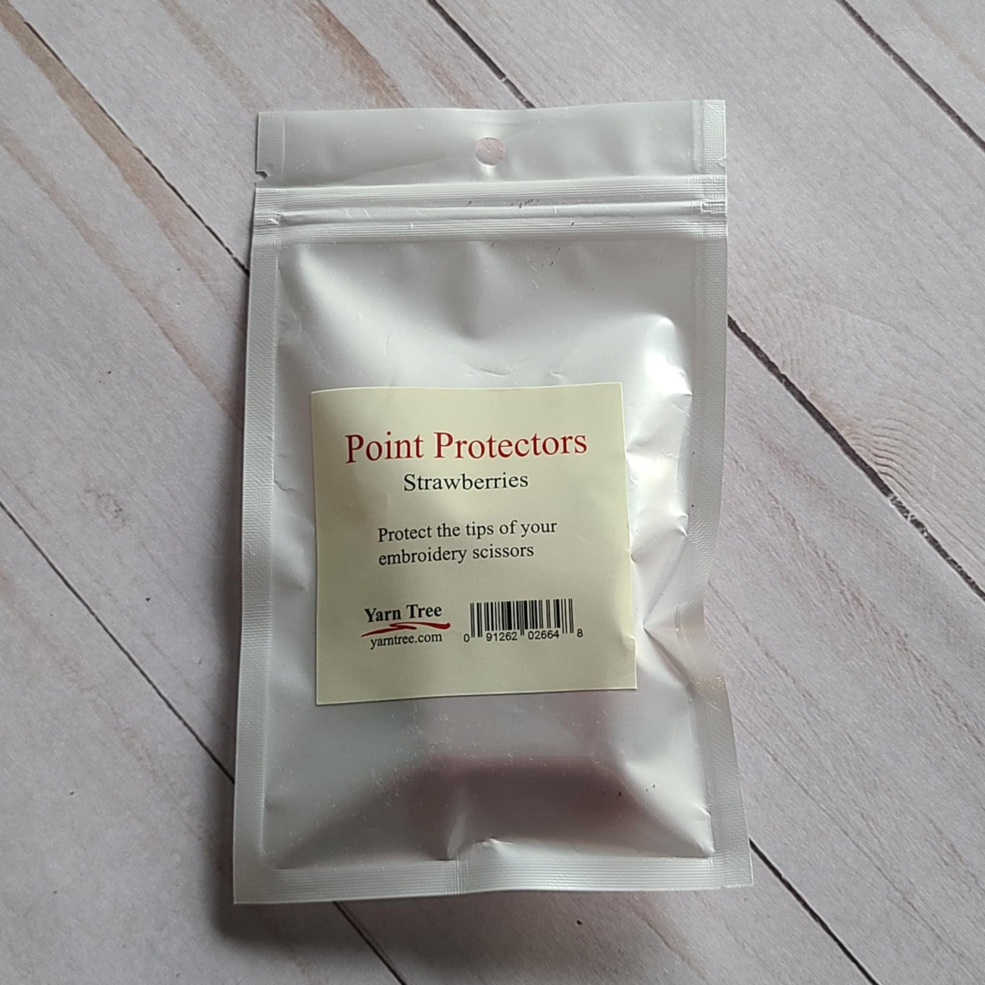 Strawberry Point Protectors, Cross stitch tool, scissor cover, knitting needle cover