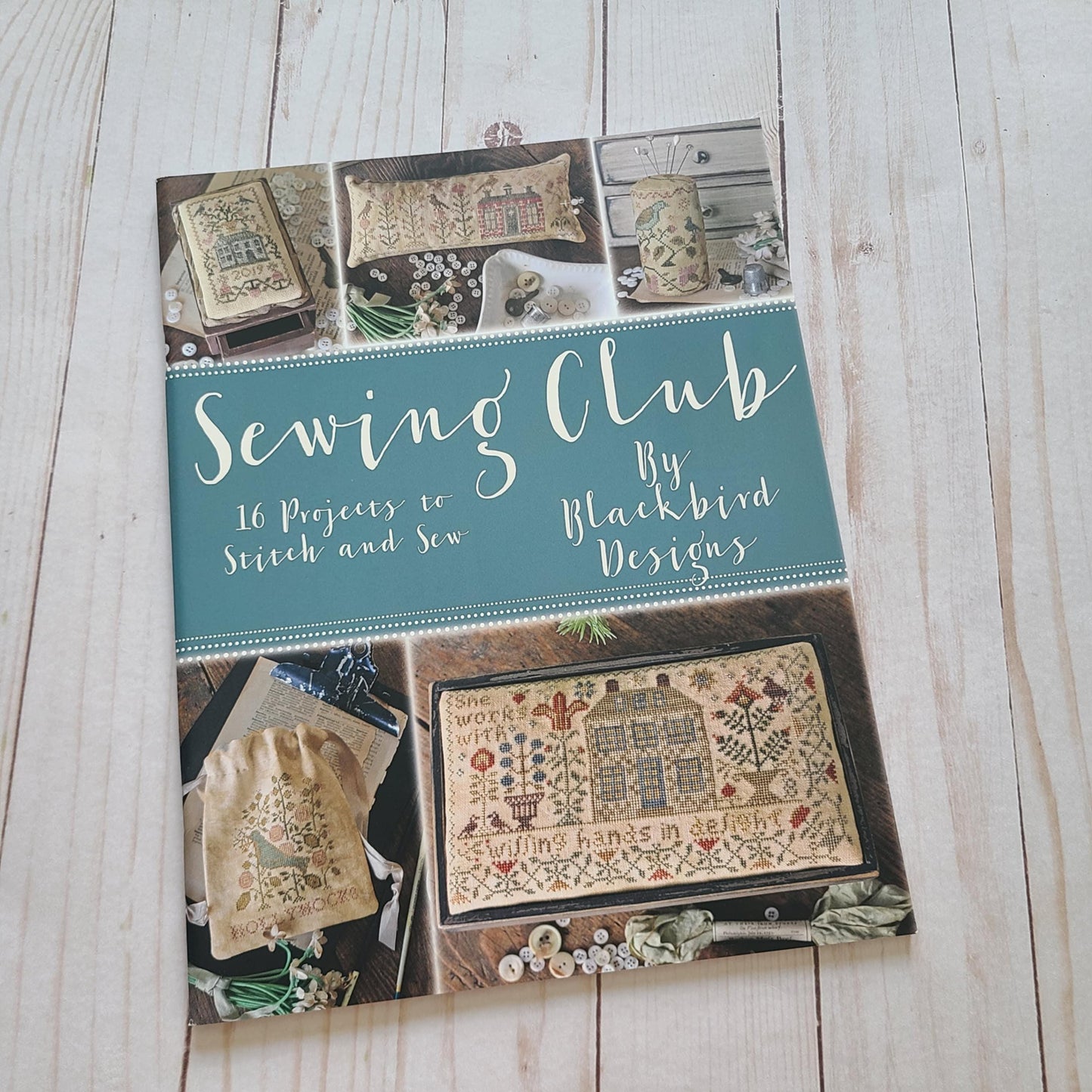 Sewing Club By Blackbird Designs Cross Stitch Pattern book 16 patterns