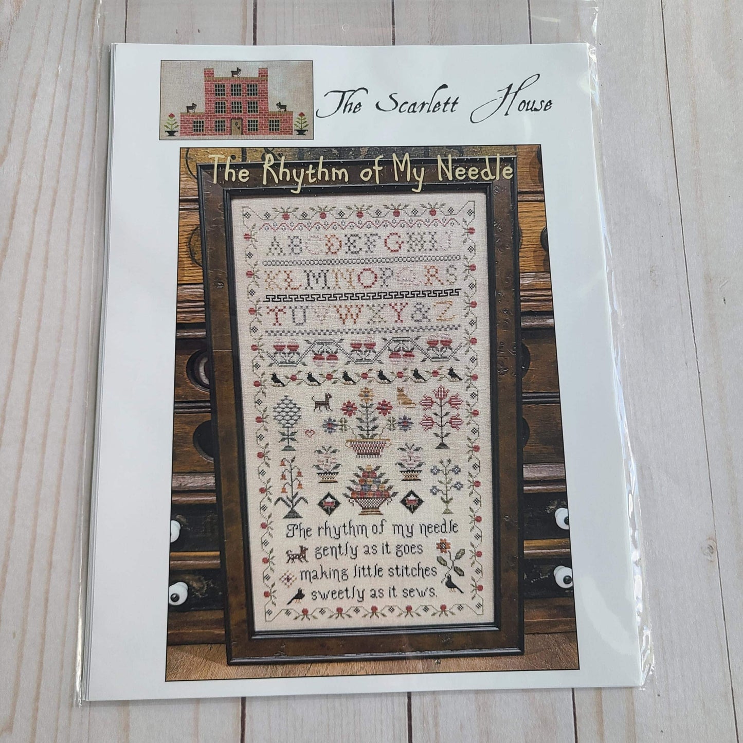 The Rhythm of My Needle cross stitch pattern by The Scarlett House