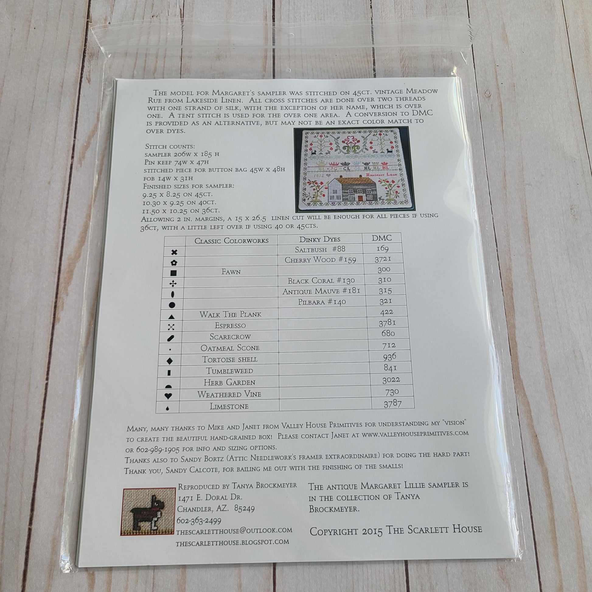 The Scarlett House | Margaret Lillie 1812 Sampler Pattern
