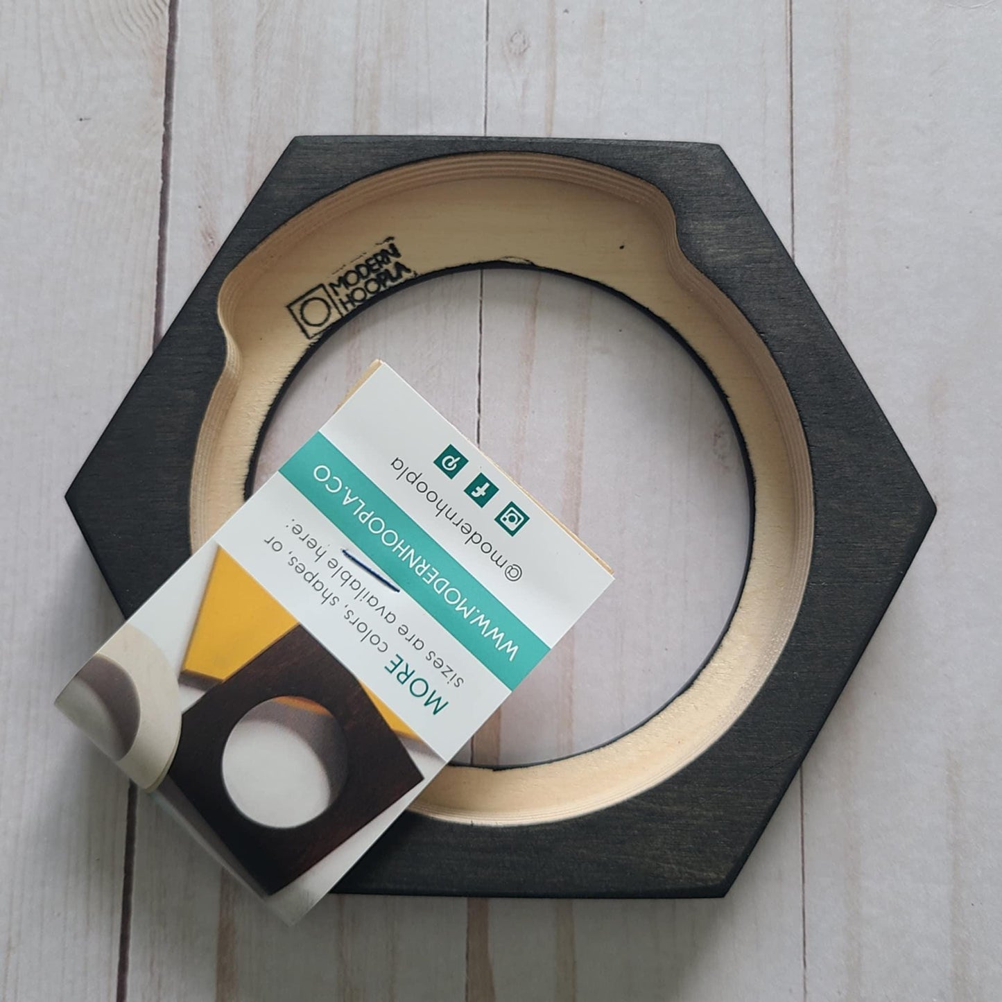 Hexagon Embroidery Hoop Frame For 4" Hoops Black