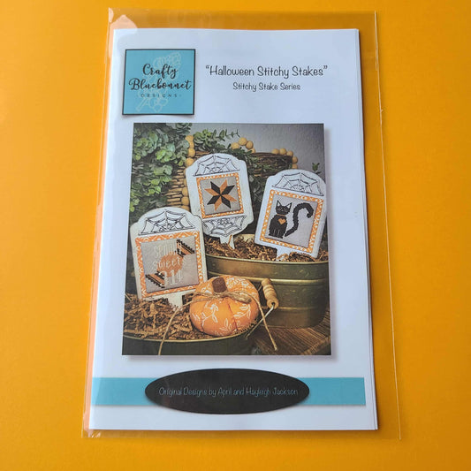 Halloween Stitchy Stakes by Crafty Bluebonnet Designs cross stitch pattern