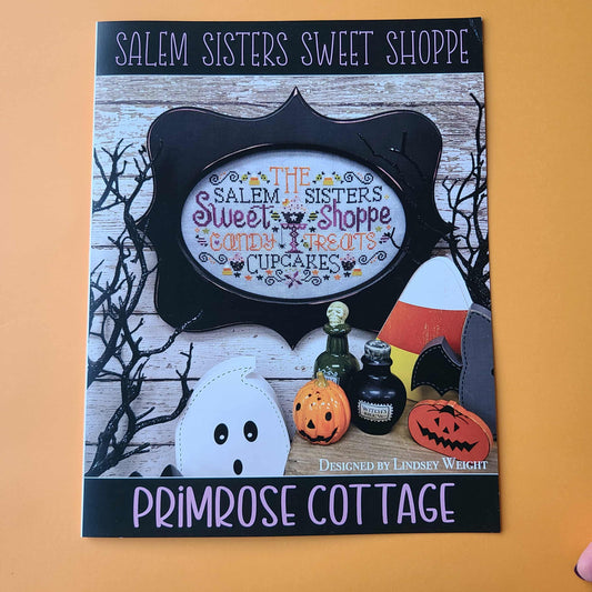 Salem Sisters Sweet Shoppe Cross Stitch by Lindsey Weight of Primrose Cottage Stitches - Paper Pattern