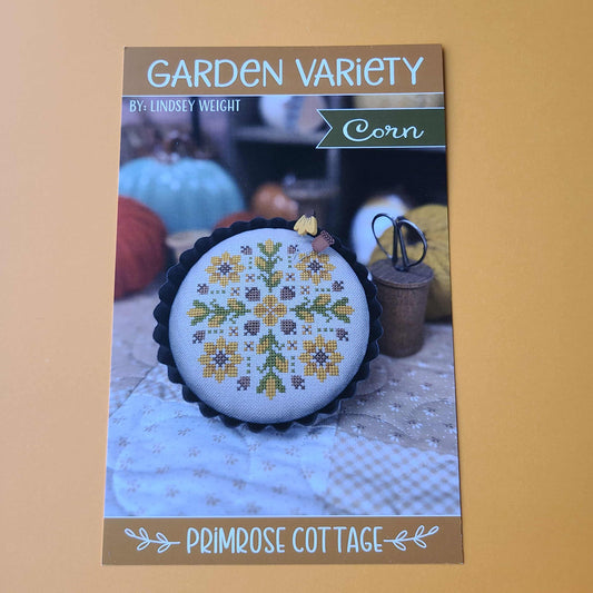Garden Variety: Corn Cross Stitch by Lindsey Weight of Primrose Cottage - Paper Pattern