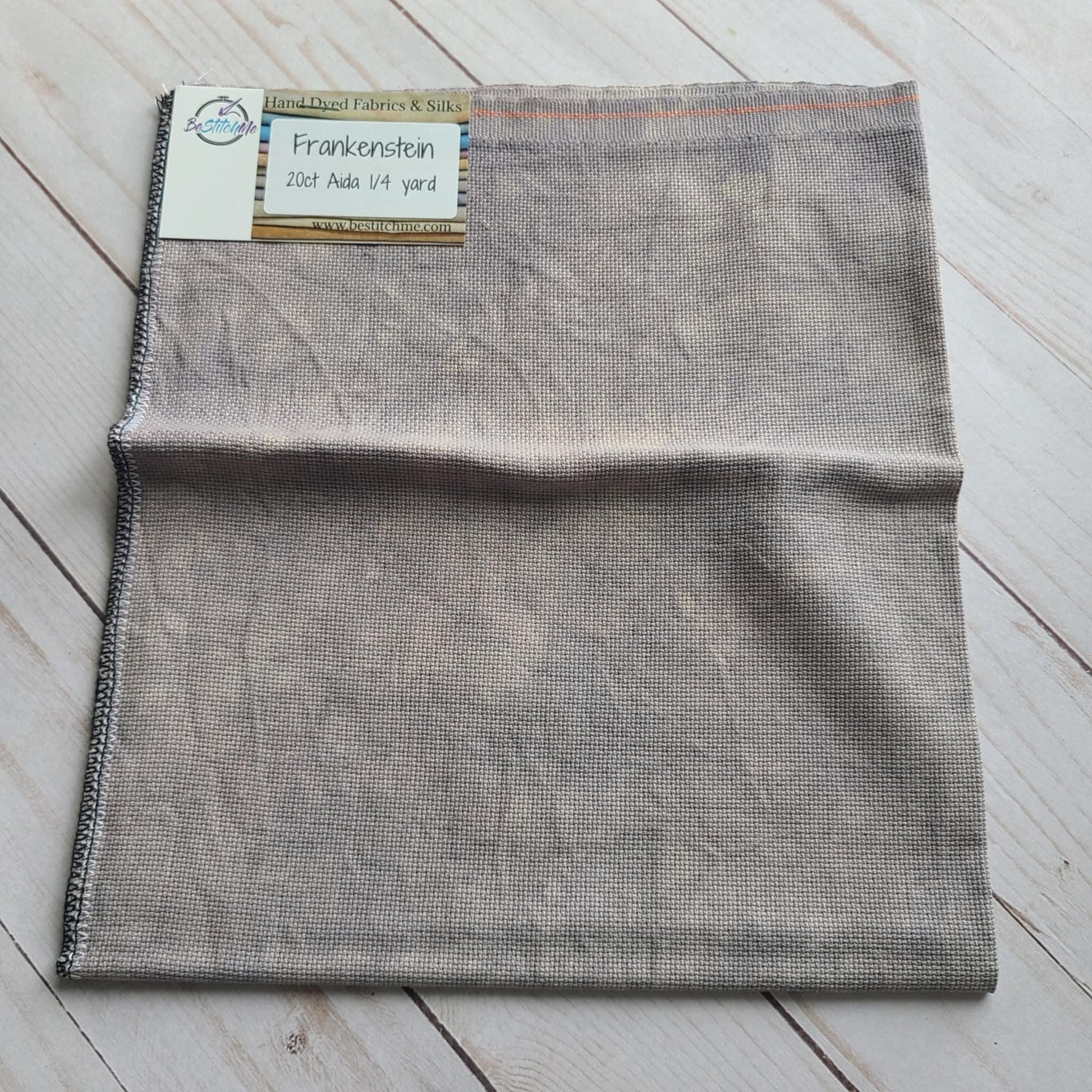 BeStitchMe Hand Dyed Halloween Frankenstein Fabric Aida 20 count 1/4 yard