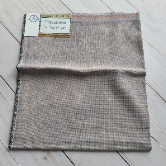 BeStitchMe Hand Dyed Halloween Frankenstein Fabric Aida 20 count 1/4 yard