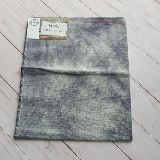 BeStitchMe Hand Dyed Halloween Spooky Fabric Aida 20 count 1/4 yard