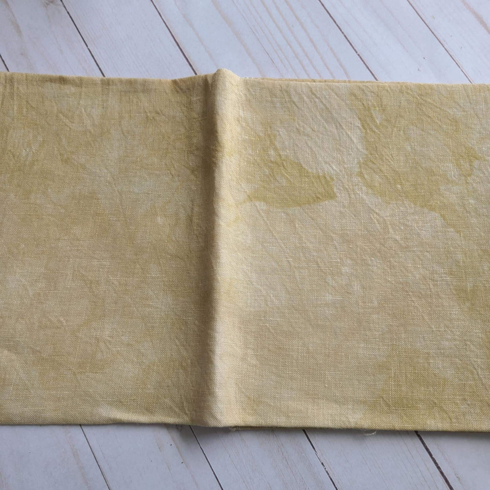 Fiber on a Whim Hand Dyed 36 count Wheat Linen fabric fat quarter 18 x 25