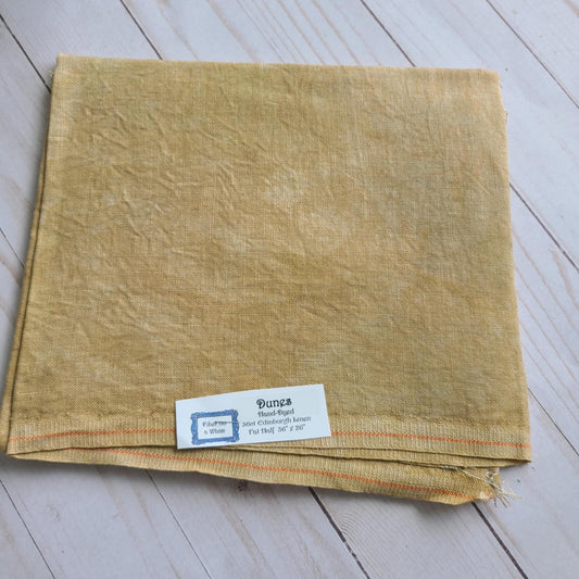Fiber on a Whim Hand Dyed 36 count Dunes Linen fabric fat quarter 18 x 25