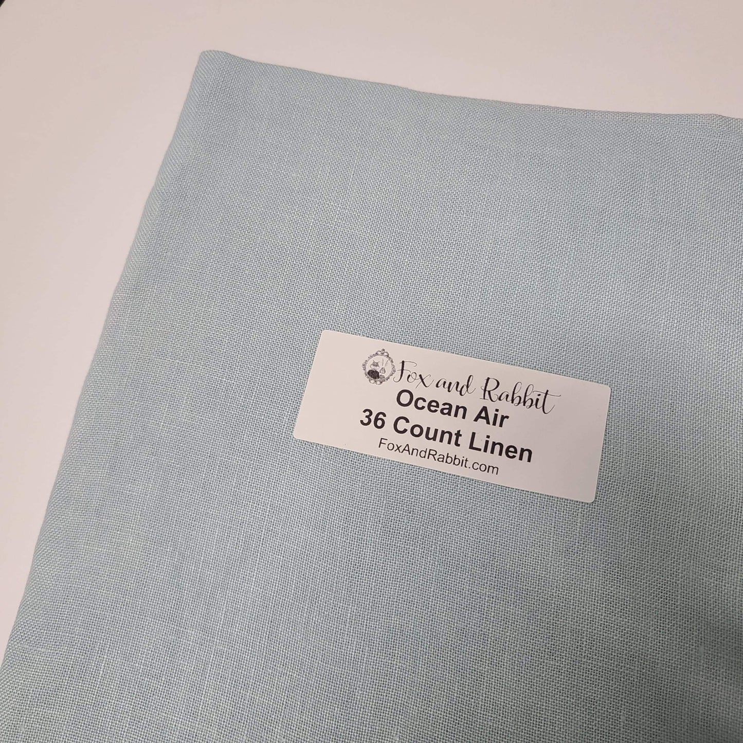 Fox and Rabbit Hand Dyed linen Ocean Air 36 count linen Fat Quarter